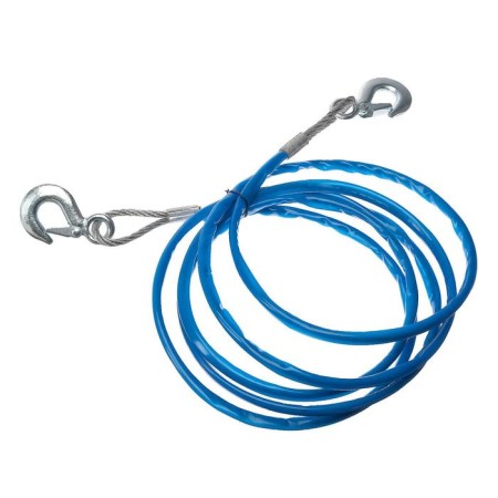 Torso towing cable, metal in PVC braid, 4m, 7 tons, 2 hooks