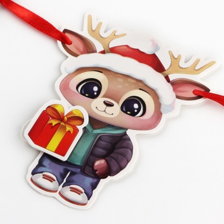 Garland on the tape make the 3D elements "New Year's characters", length 200 cm-2