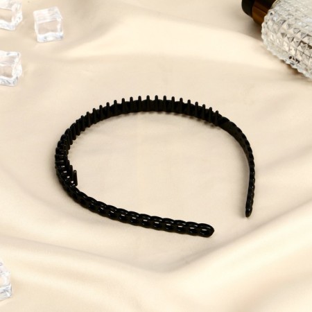 Hair cap "night" ridge of links, 1.8 cm, black-1
