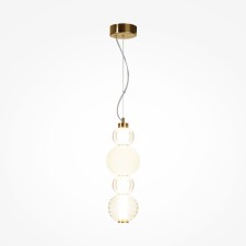 Suspension lamp Maytoni P069PL-L17G3K, 1XLED, 17W, 14.7x14.7x169 cm, 950lm, color gold