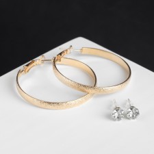 Crub Earrings with Pusets (Set 6-Apart) 