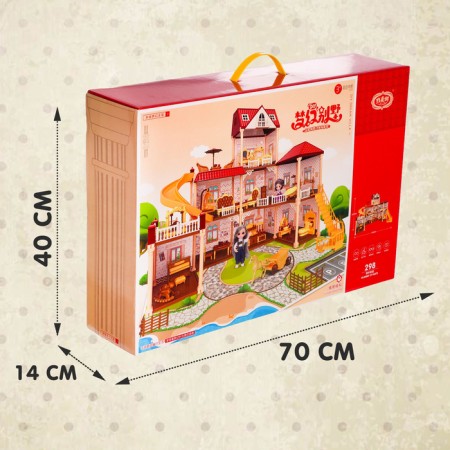 House for dolls "My dear house", with dolls 2 pcs., 298 details, with accessories-11