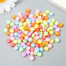 A set of beads for creativity plastic 