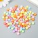 A set of beads for creativity plastic "Hearts and stars" Color 20 g 0.4x0.7x0.7 cm