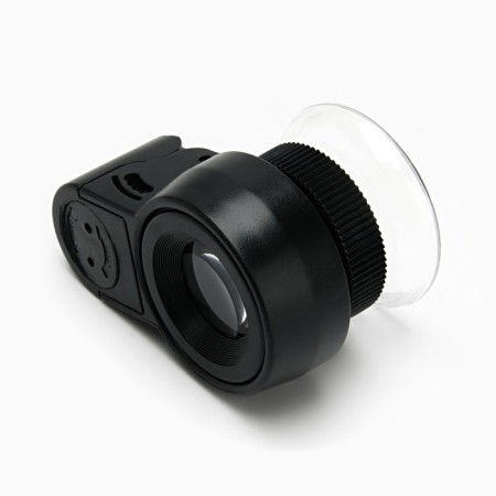 Lupa for checking bills, 45x, d = 21mm, with backlight, 3XAG10-1