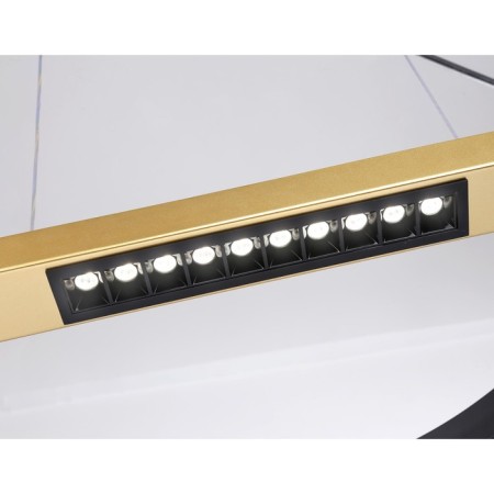 LED LED suspension with the control panel Ambrella Light, Linetech, FL51489, LED, 62 W, ​​4650LUM, 3000-6400K, black color, gold-7
