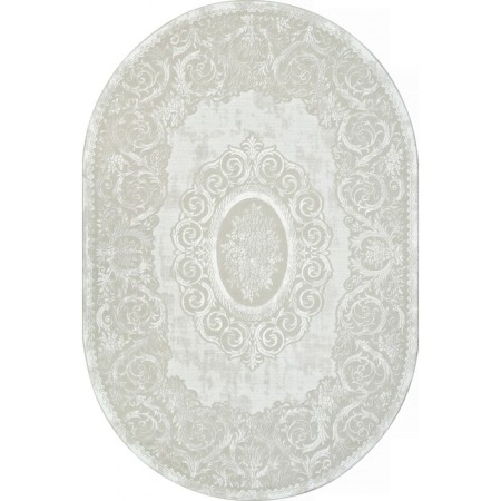 Oval carpet Valentis sirocco, size 80x150 cm, color BEIGE/White