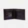 Male purse without fastener, department for bills, for maps, dark brown color