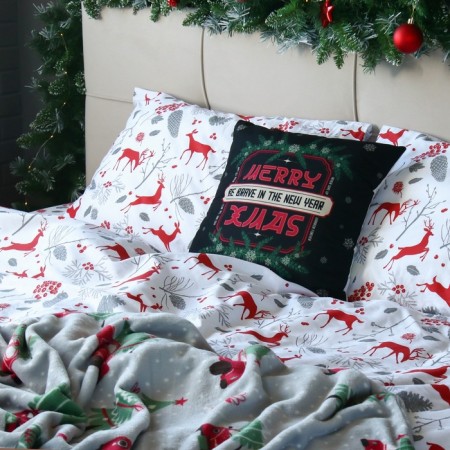 Pillow Ethel Merry XMAS 40x40 cm, 100% p/e, velor-2