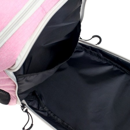 Youth backpack, 44 x 28 x 18 cm, ergonomic back, Calligrata "Teidi" pink-17