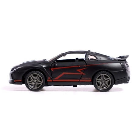 Metal machine “Night Racing”, Inertial, 1:32, Doors, sound and light effects open, black color-1