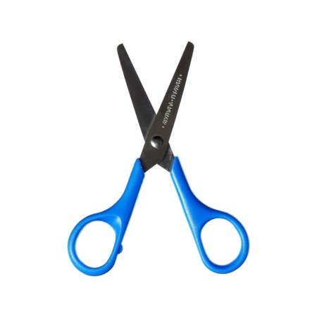 Baby scissors for left-handed 12.5 cm multi-bullets "Raccoon Adventures", euro suspension, mix-4