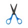 Baby scissors for left-handed 12.5 cm multi-bullets "Raccoon Adventures", euro suspension, mix