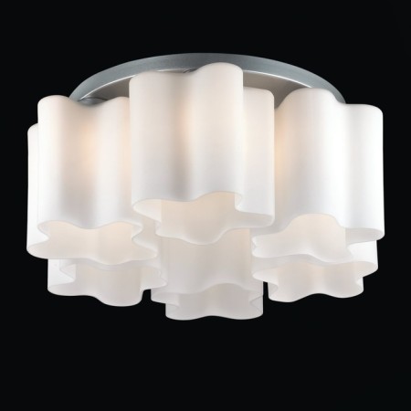 Ceiling Ceiling ST LUCE. SL116.502.06. ONDE. 6x60 watts, E27, 52x52x25 cm, silver color-1