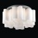 Ceiling Ceiling ST LUCE. SL116.502.06. ONDE. 6x60 watts, E27, 52x52x25 cm, silver color