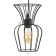 Bayerlux lamp "Freya" E27 40W black 16x16x23-123cm