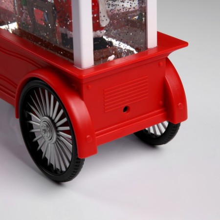 LED figure "Workshop Santa" 16.5 × 24 × 10 cm, plastic, AAX3 batteries (not in the kit), USB, glow warm white-3