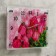 Carty clock is wall, series: flowers, "pink roses", 25x35 cm
