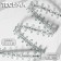 Decorative braid, 18 mm, 10 ± 1 m, silver color