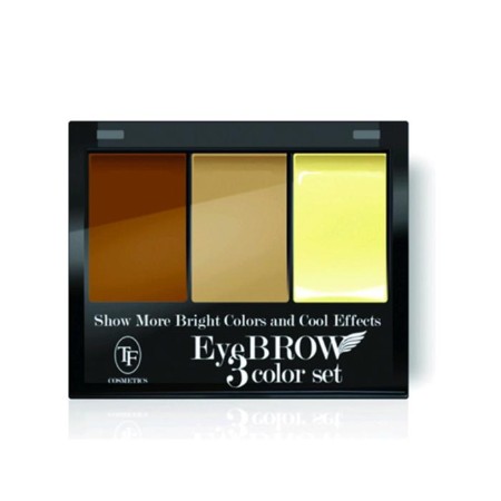 Shadows for correction of eyebrows with fixing wax tf eyebrow 3 color set, tone 101c brown