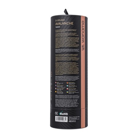 Waname D-Splash Avalanche vibrator, 20.5 cm, silicone, black color-6