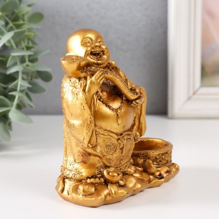 Souvenir Polystone candlestick per 1 candle d = 3.7 cm "Cash Hote" 12x6x12 cm-1