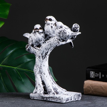 Figure "Three Birds on a branch" 24x8x23cm-3