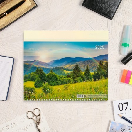 Calendar quarterly mon "Nature - 1" 2025, 30 x 46 cm-1