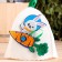 A cap for a bathhouse with an applique "Ready for take -off"
