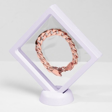 Romb decoration stand, 11 × 11 cm, white color-1