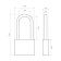 The castle of the hinged "standard" HG-360L dl. Duke d = 7 mm