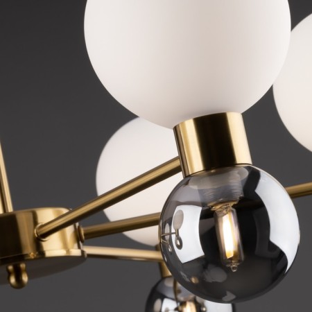 Freya FR5394CL-12BS Bony, 660x660x410 mm ceiling lamp, G9, 12x25W, brass color-7