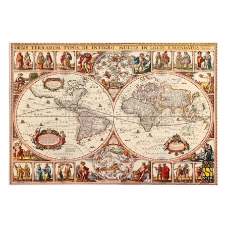 Puzzles "Historical map of the world", 2000 elements-1