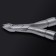 Manicure nippers for the cutter "Premium", hidden spring, 11 cm, blade length - 6 mm, silver/black color