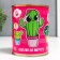 Pigger Bank Metal "I smoke for a dream (cactus)" 7.3x9.5 cm
