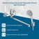 Santek Kant bath mixer, short surplus, with accessories, chrome