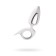 Anal plug Mystim Romeo, electrical stimulation, white color, 8.5 cm, d = 3.5 cm