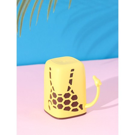 Mug Plastic Dolyana "Giraffe", 300 ml, yellow color-2