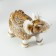 Souvenir Polystone Casket "White Elephant with a blanket from the Arab carpet" 17.5x17.5x6.3 cm