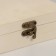 Casket wood for painting "rectangular" locking hook 15x10x5 cm