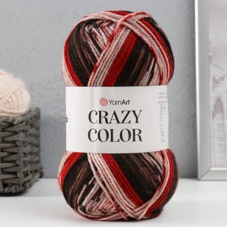 Yarn "Crazy Color" 25% wool, 75% acrylic 260m/100g (156)-4