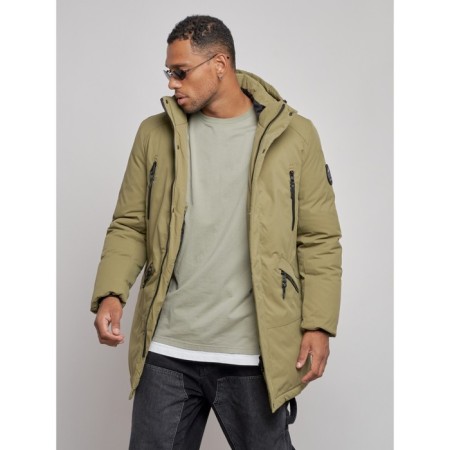 Extensive male winter park, size 54, green color-7