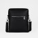 Male bag over the shoulder, Textura, artificial leather, black color