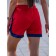 Women's shorts ise, size 48 cm, red color
