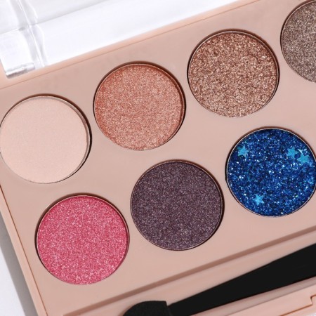 Palette of eyelid shadows with shimmer 12 colors-8