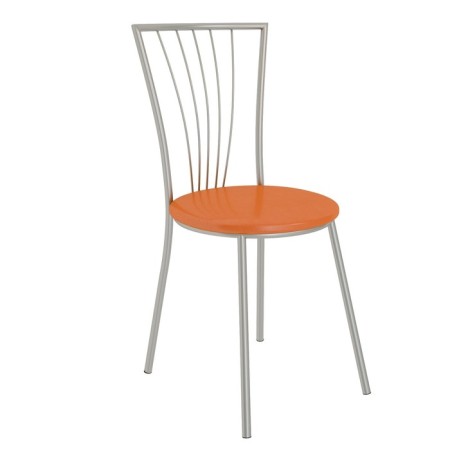 Sirius chair, 425 × 465 × 850 mm, chromium color / orange