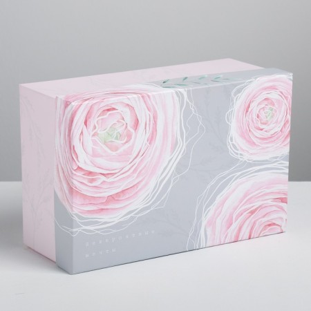 Gift rectangular, packaging, “flowers”, 28 x 18.5 x 11.5 cm-1