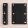 Linings on a handle for a bag, on buttons, 13 × 9 cm, 2 pcs, black color