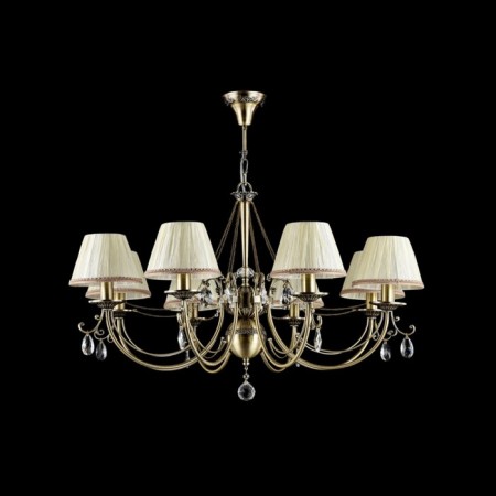 Chandelier Maytoni RC093-PL-08-R, 8HE14, 40W, 85x85x103 cm, bronze color