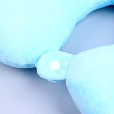 The headrest "Bear", with a mask for sleeping, the color of the blue-2